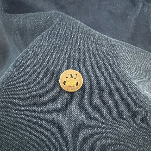 Jack & Jones Long Sleeve Snap Chambray Blue Shirt Mens Size Small - Picture 6 of 11